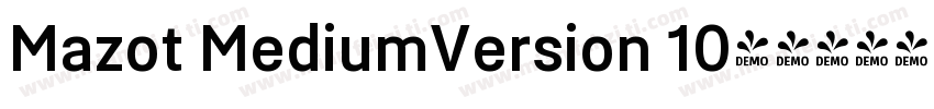 Mazot MediumVersion 10字体转换